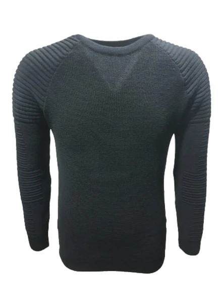 Ce-Ce 3733 Erkek Basic Sıfır Yaka Triko Kazak - Resim 3