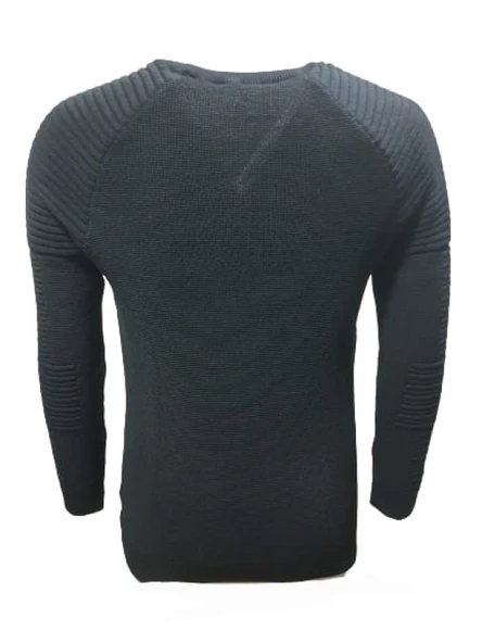 Ce-Ce 3733 Erkek Basic Sıfır Yaka Triko Kazak - Resim 4