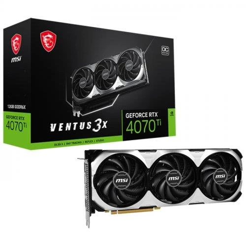 MSI GeForce RTX 4070 TI VENTUS 3X 12G OC GDDR6X 192 Bit Ekran Kartı - Resim 1
