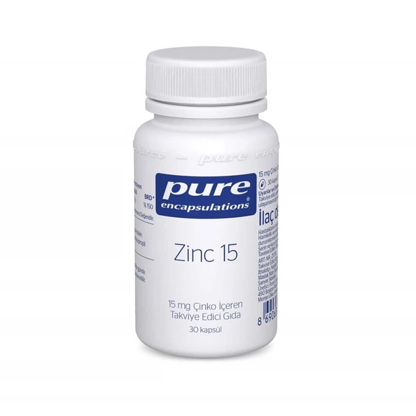 Pure Encapsulations Zinc 15 mg 30 Kapsül