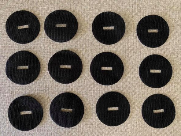 Yapışkanlı Yuvarlak Cırt Bant 56mm(Tek Taraf) 10 Adet - 5