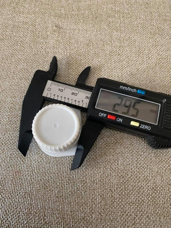Kilitli Beyaz Plastik Kapak 29,5mm 10 Adet - Resim 5