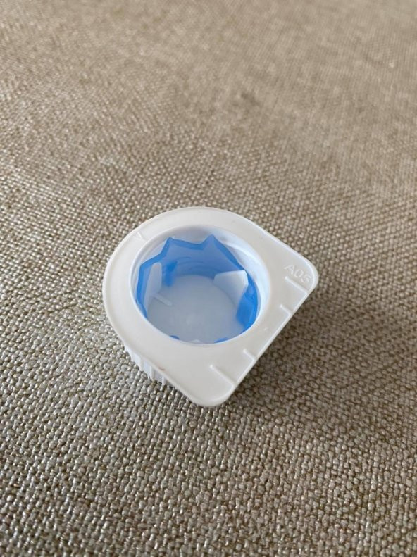 Kilitli Beyaz Plastik Kapak 29,5mm 10 Adet - Resim 3