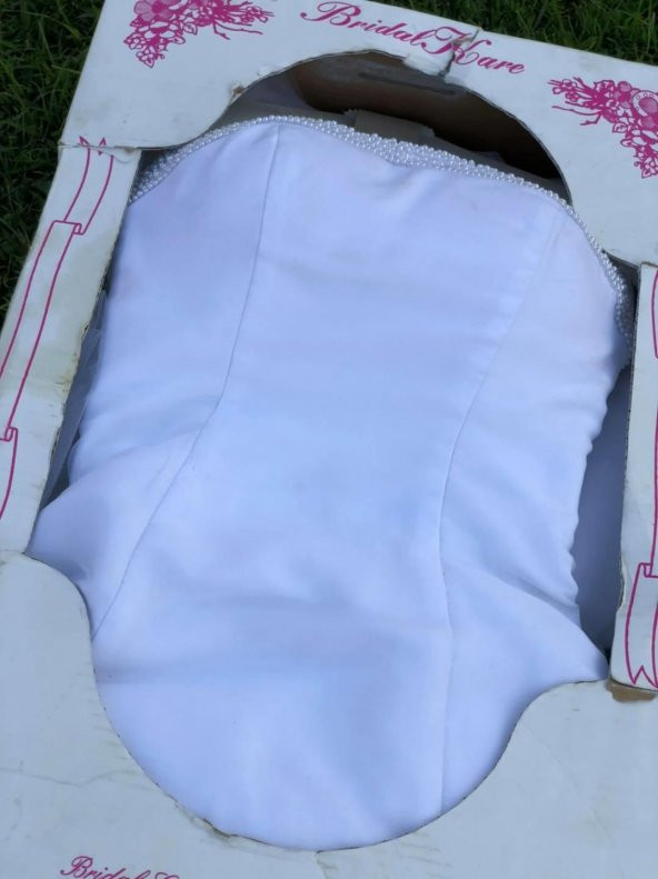 David’s Bridal Gloria Van Derbild Saten Vintage Tasarım Gelinlik Size 6 - 2