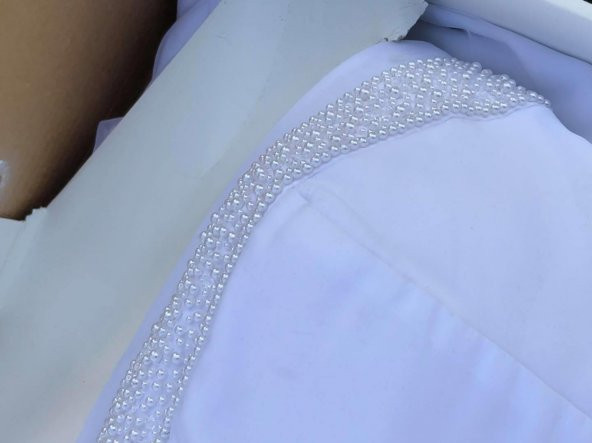 David’s Bridal Gloria Van Derbild Saten Vintage Tasarım Gelinlik Size 6 - 6