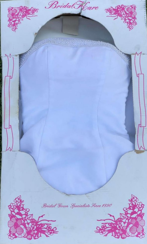 David’s Bridal Gloria Van Derbild Saten Vintage Tasarım Gelinlik Size 6 - 11