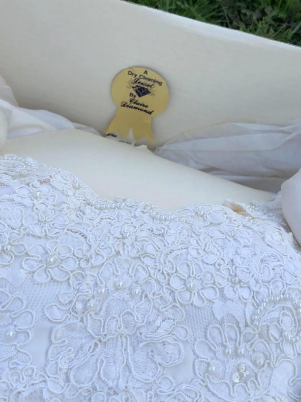 Claire Diamond Vintage Nakış İşlemeli Gelinlik - 6