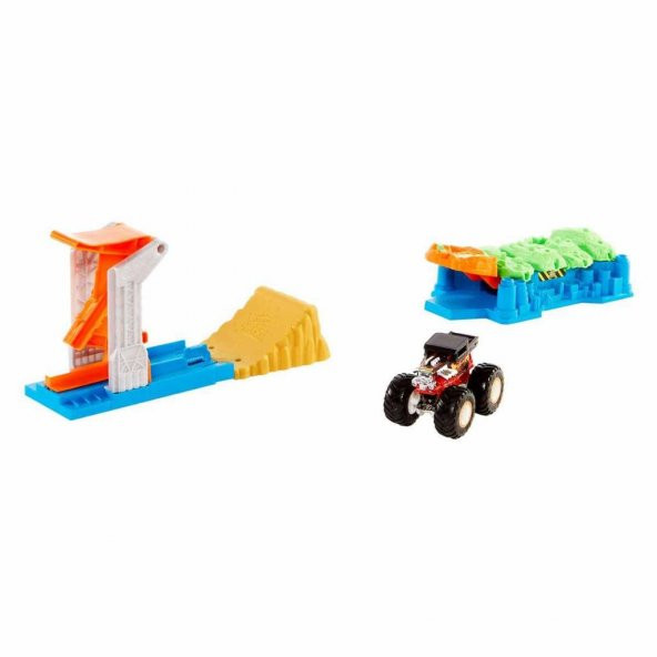 Hot Wheels Monster Trucks Fırlat ve Çarpış Oyun Seti GVK08 - 2