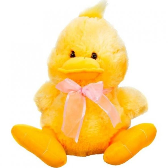 Ördek Peluş 30 cm. - Pembe Kurdeleli SUN-1039
