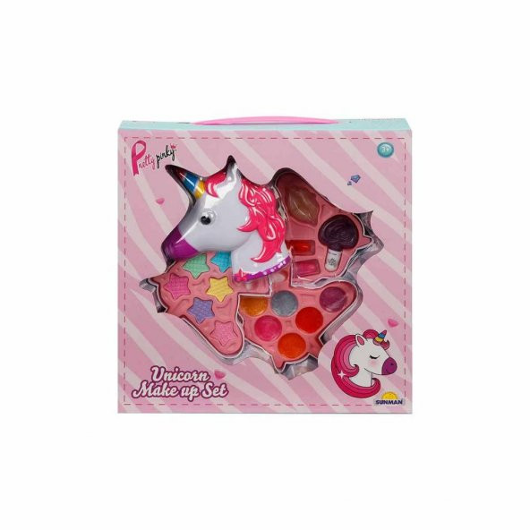 Unicorn Şekilli 3 Katlı Makyaj Güzellik Seti SUN-2602