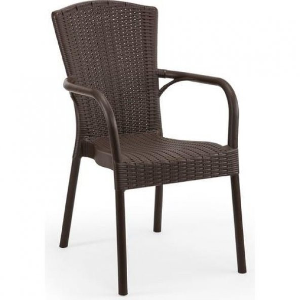 Mandella Doğa Rattan Koltuk (4 Adet) Kahverengi