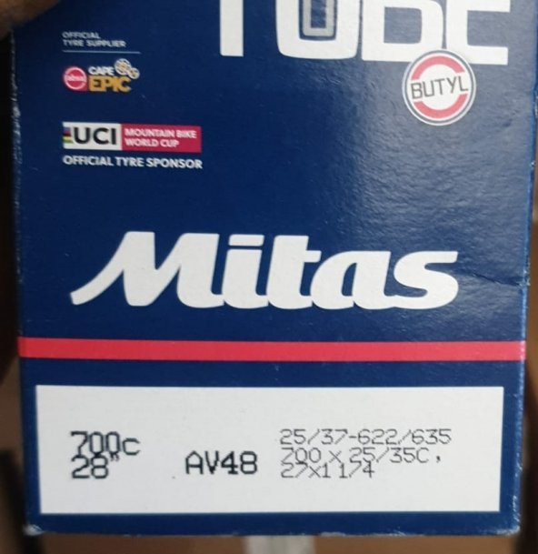 Mitas 700x25/35c av 48 İç Lastik