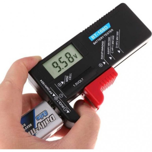 BT168D Dijital Pil Kapasite Test Cihazı Aa Aaa C D Pil Kapasite Ölçer AA101 - 4