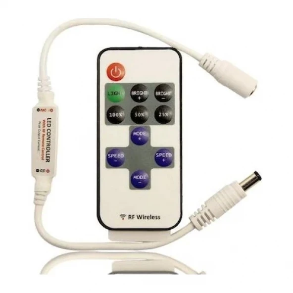 Uzaktan Kumandalı Şerit LED Dimmer LED Işık Kontrolü 12V/24 A61 - Resim 2