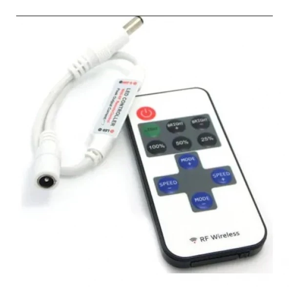 Uzaktan Kumandalı Şerit LED Dimmer LED Işık Kontrolü 12V/24 A61 ürün görseli 1