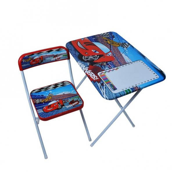 Çalışma Masası Masa Sandalye Cars Arabalar Çalışma Masası