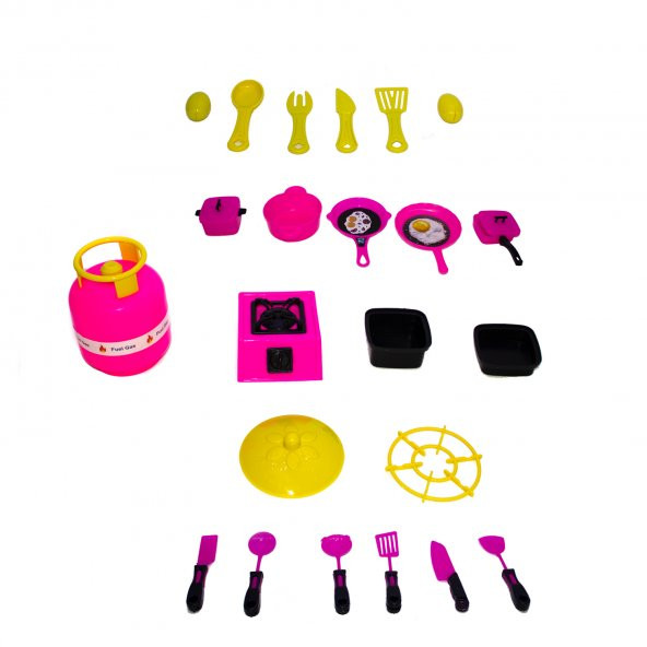 Oyuncak Mutfak Seti 23 Parça Prenses Mutfak Seti