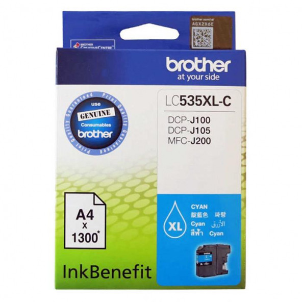 BROTHER LC535XL C KARTUŞ 1.300 SAYFA MAVİ