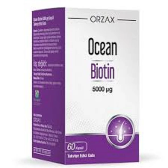 Ocean Biotin 5000 mcg 60 Kapsül ürün görseli