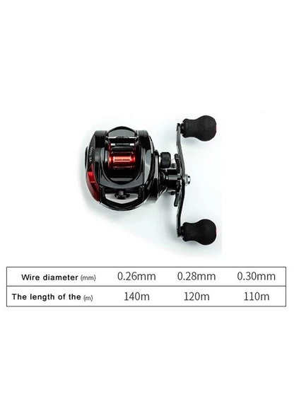 Valkyrie AE2000 Baitcasting Sağ El Çıkrık 7:2:1 Olta Makinesi Motoru - 4