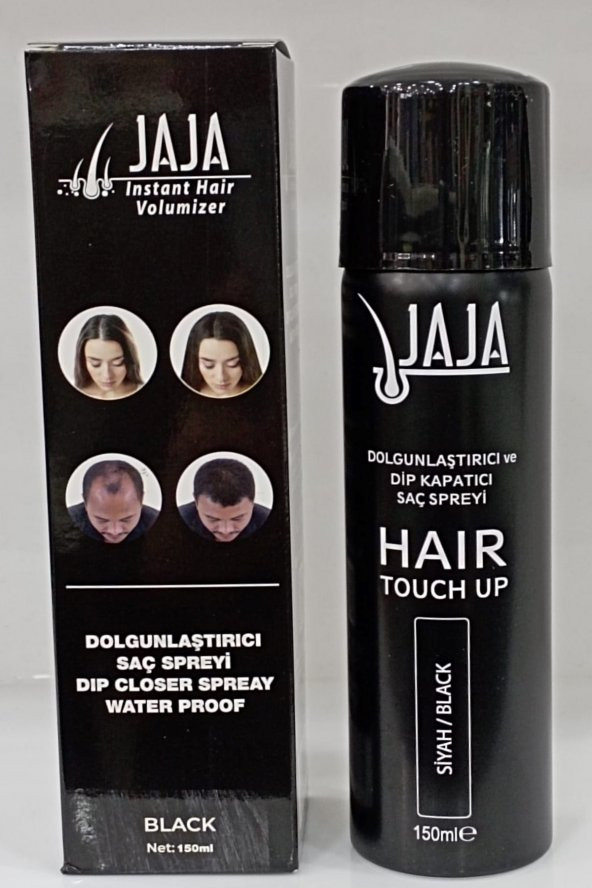 Jaja Saç  Dolgunlaştırıcı Ve Dip Kapatıcı Saç Spreyi Siyah 150 Ml - 1