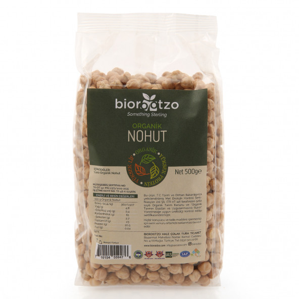 Biorootzo Organik Nohut 500 g