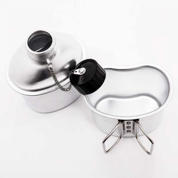 FreeCamp Goodman Alüminyum Kupalı Matara 1 Litre - Kamuflaj - 2