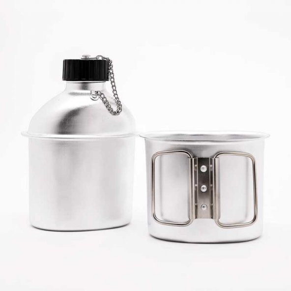 FreeCamp Goodman Alüminyum Kupalı Matara 1 Litre - Kamuflaj - 3