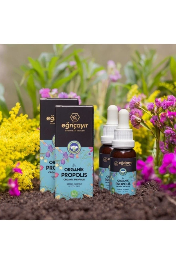 Eğriçayır 20 ml 2li Paket Organik Su Bazlı Propolis