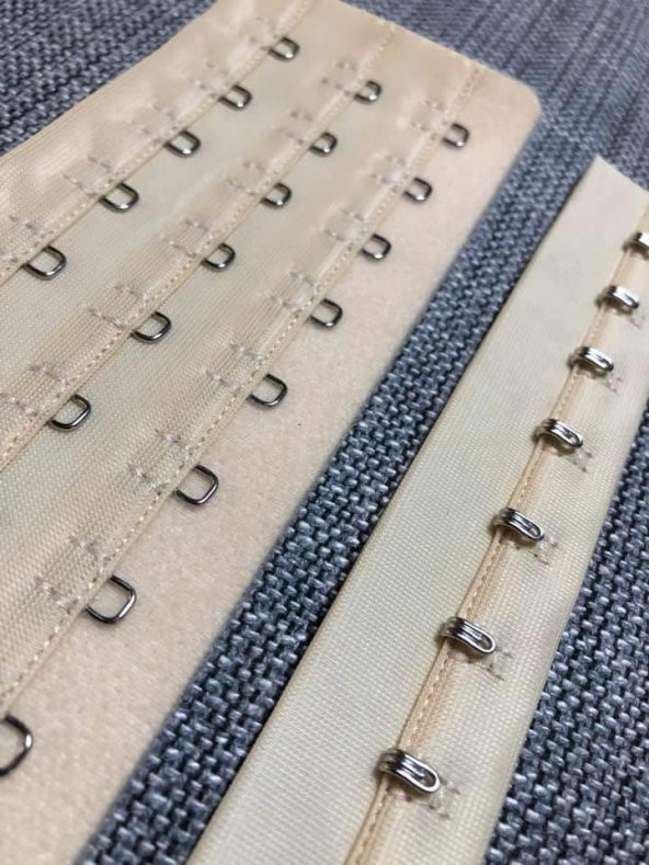 Lateks Korse Kopçası Ten Rengi - Agraflı Kopça - 3