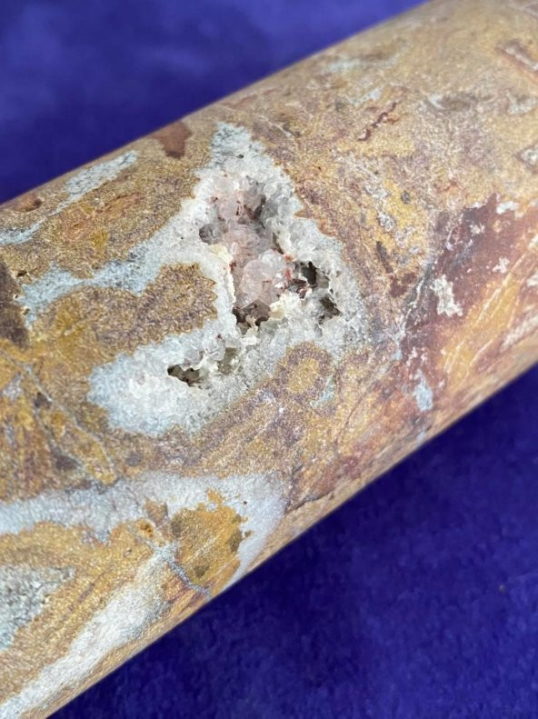Kuvars Taş Oluşumlu Mermer Granit Taş 13cm 639 Gram - 3
