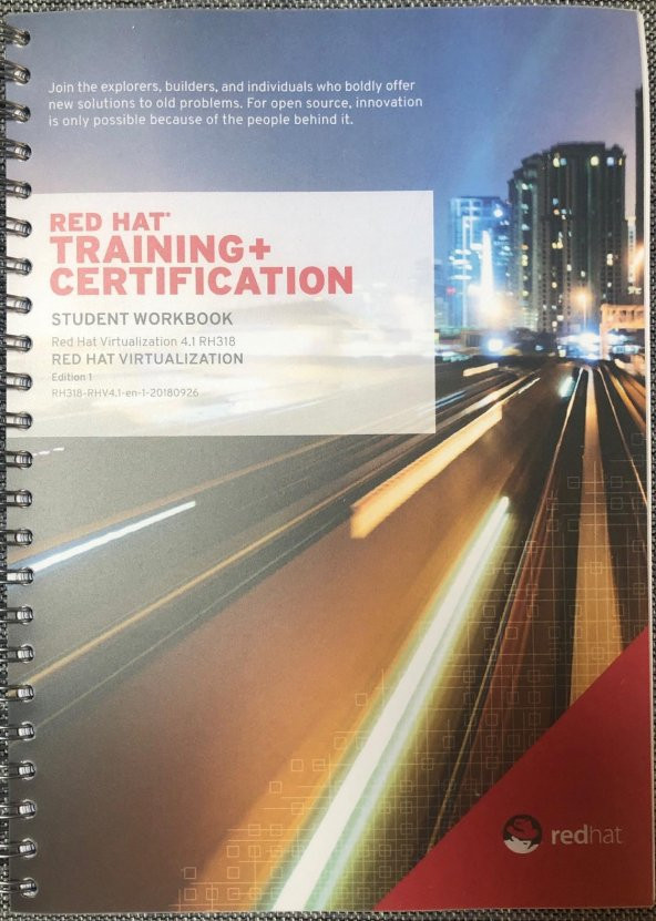 Red Hat Training Certification Student Workbook Edition 1