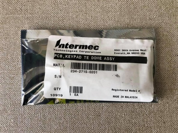 Intermec CK70 CK71 Alfanümerik Tuş Takımı Kartı 234-271S-0201 - 3