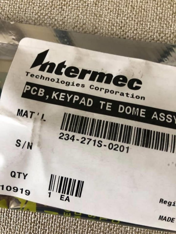 Intermec CK70 CK71 Alfanümerik Tuş Takımı Kartı 234-271S-0201 - 10