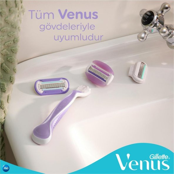Gillette Venüs Breeze Kadın Tıraş Makinesi + 2 Adet Yedek Başlık - 6