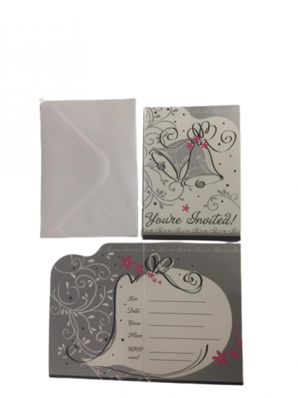 DÜĞÜN -NİŞAN-KINA DAVETİYE 8Lİ