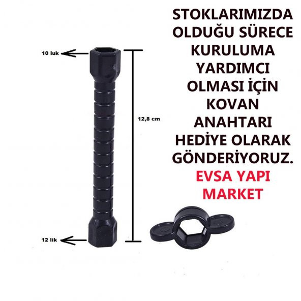 Venita Beyaz Delta Boru Kuğu Eviye Batarya - 4