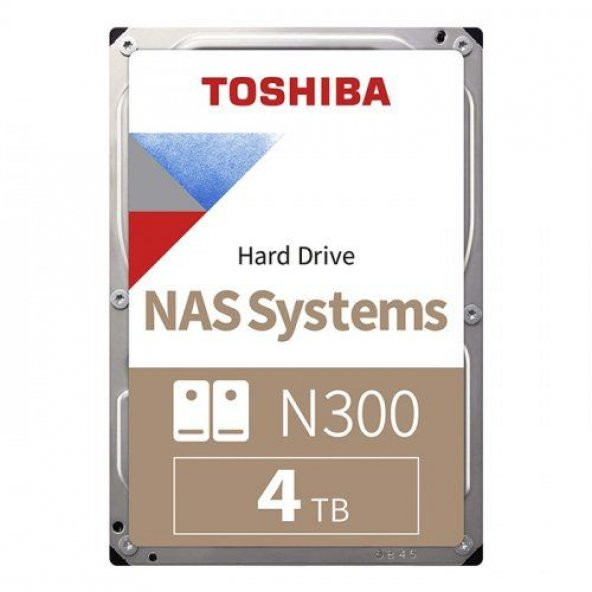 TOSHIBA 3.5" 4TB N300 7200RPM SAT3 256MB (NAS) (Model:HDWG440UZSVA)