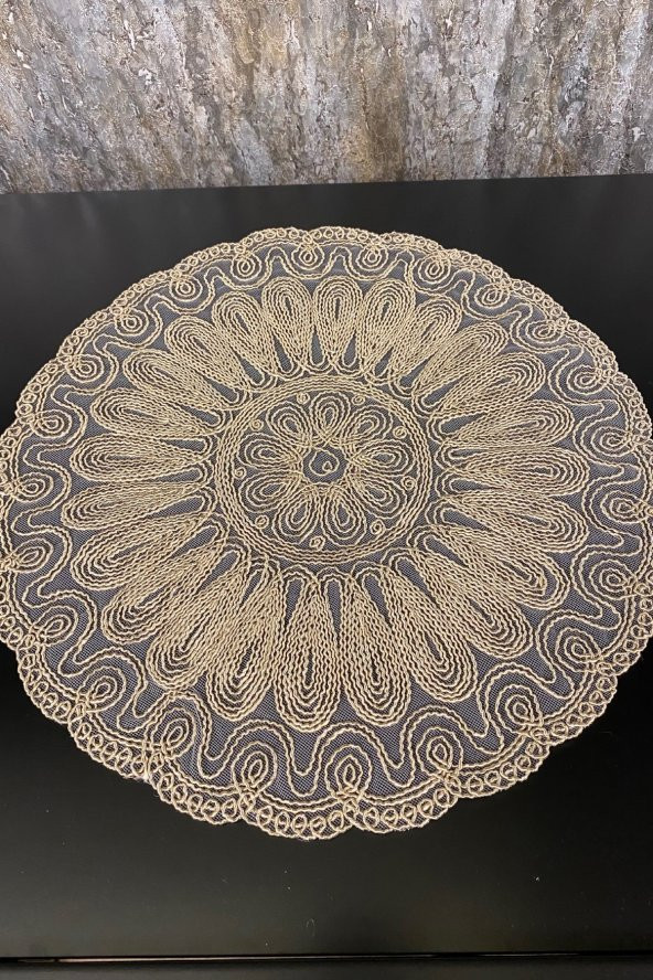 Altın Kordone Nakışlı Modern Supla ürün görseli 1