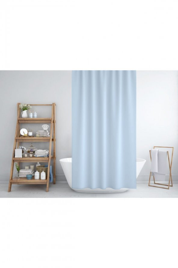 Duş Perdesi Seti, 12 Adet C Halka Hediyeli Banyo Perdesi-Banyo Duş Perdeleri-Banyo Aksesuarları ürün görseli 1