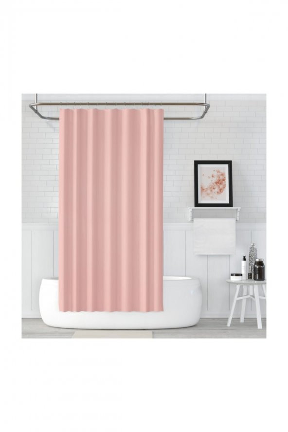Banyo Perdesi - Tek Kanat Duş Perdesi, Polyester Kumaş Duşakabin Perdesi 180x200 cm Küvet Perdesi