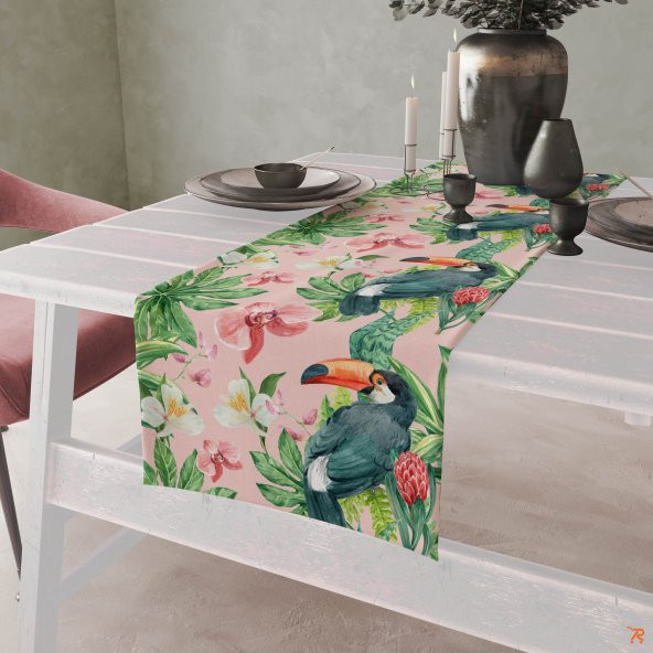 Çiçekli Papağan Runner ürün görseli 1