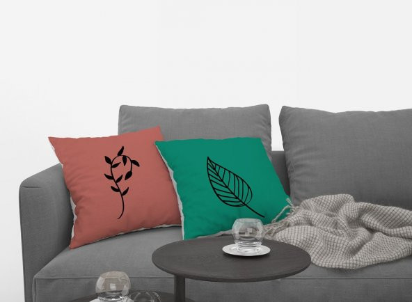 Kırlent Kılıfı 4lü Dijital Baskılı Renkli Çiçekli Desen Baskılı 40x40 Tropikhome - Resim 3