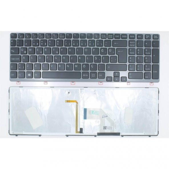 Sony Mp-11k76tq-920w  Notebook Klavye Tuş Takımı-Beyaz-Işıklı