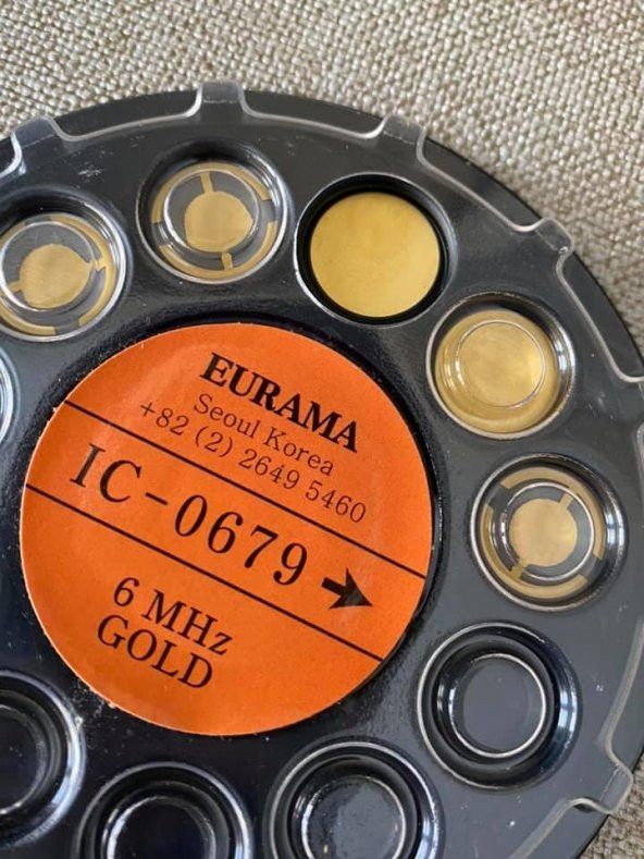 Eurama IC-0679 6 MHz Altın Kaplama Kontrol Filmi 5 Adet - Algılama Kristali - Resim 5