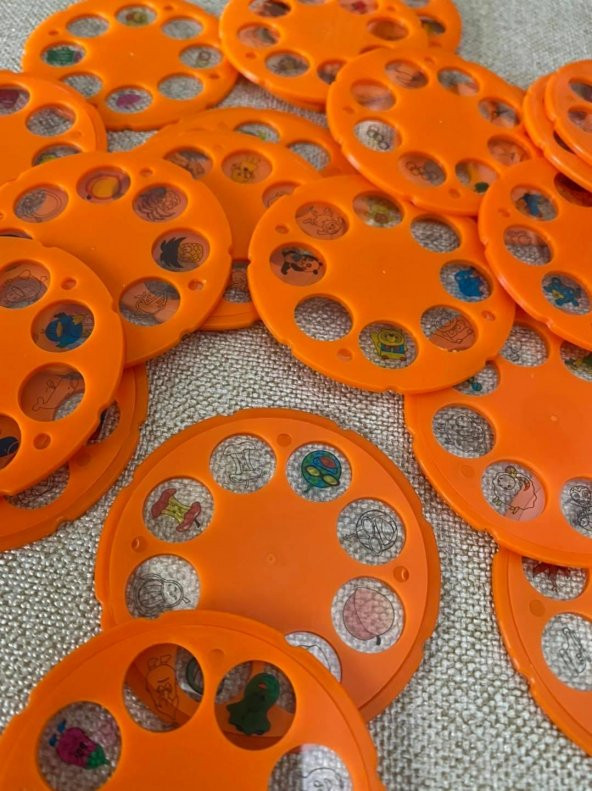 160 Figür Boyama Projeksiyonu Slayt Diski 20 Adet - 2