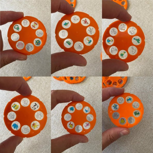 160 Figür Boyama Projeksiyonu Slayt Diski 20 Adet - 6