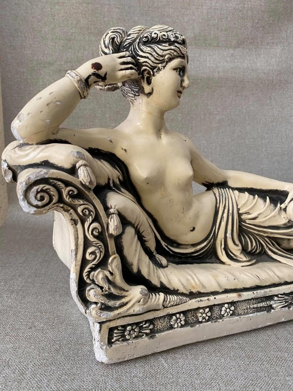 Antika Nü Kadın Heykeli - Alçı Kadın Biblo - Resim 9