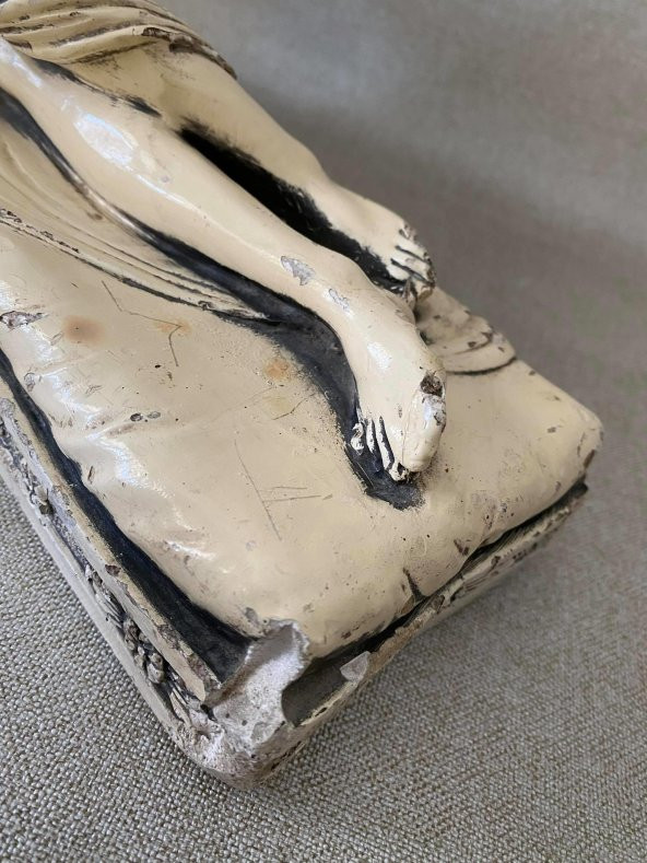 Antika Nü Kadın Heykeli - Alçı Kadın Biblo - Resim 11