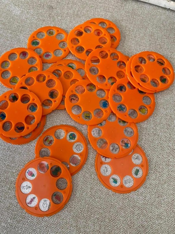 160 Figür Boyama Projeksiyonu Slayt Diski 20 Adet - 9